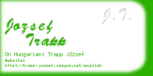 jozsef trapp business card